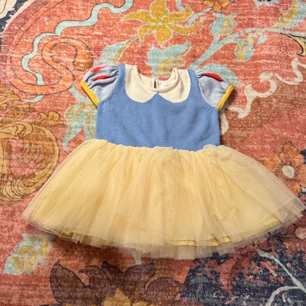 GAP Kids Blue and Yellow Casual Dress